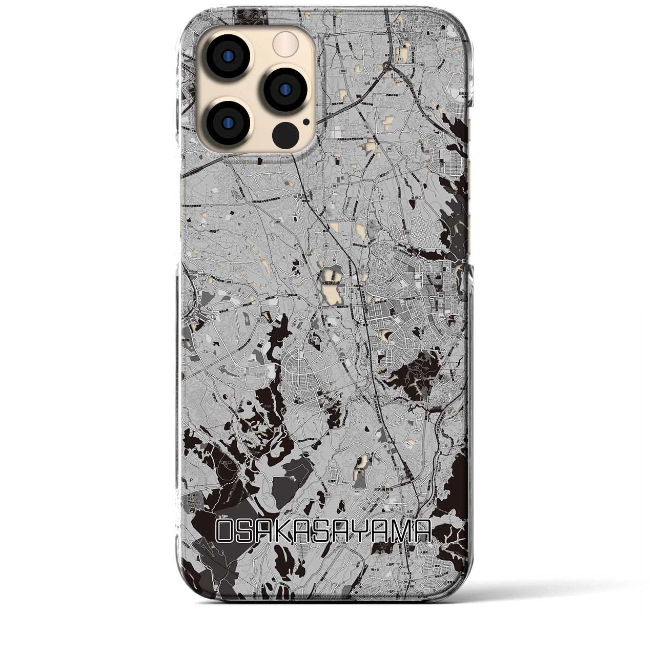 【大阪狭山(大阪府)】地図柄iPhoneケース(クリアタイプ)