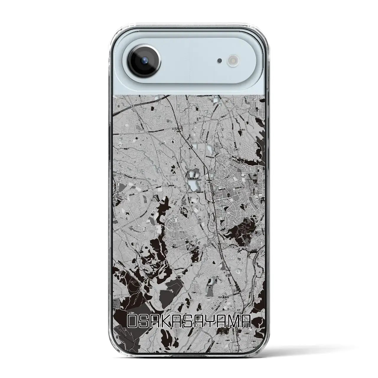 【大阪狭山(大阪府)】地図柄iPhoneケース(クリアタイプ)
