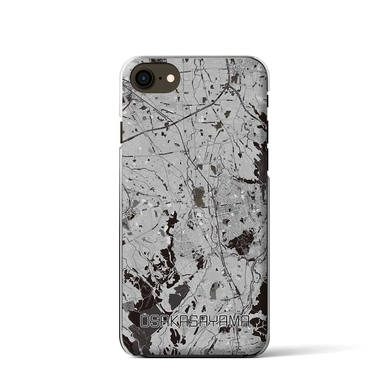 【大阪狭山(大阪府)】地図柄iPhoneケース(クリアタイプ)