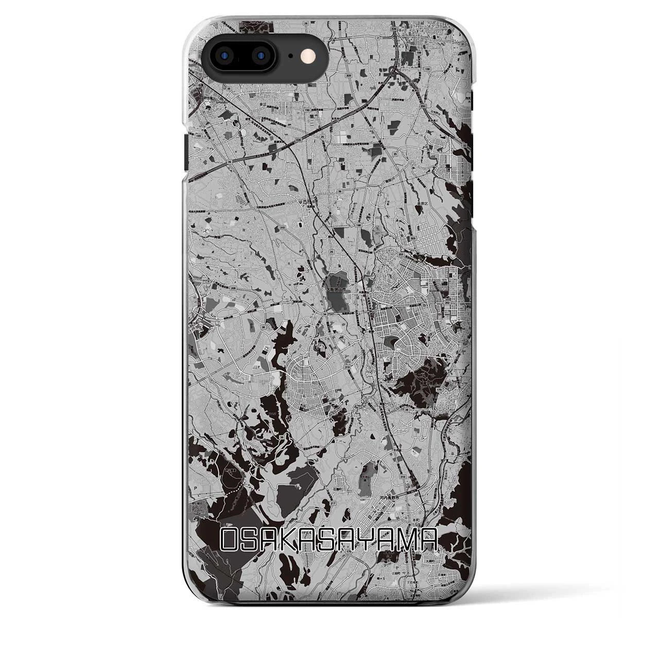 【大阪狭山(大阪府)】地図柄iPhoneケース(クリアタイプ)