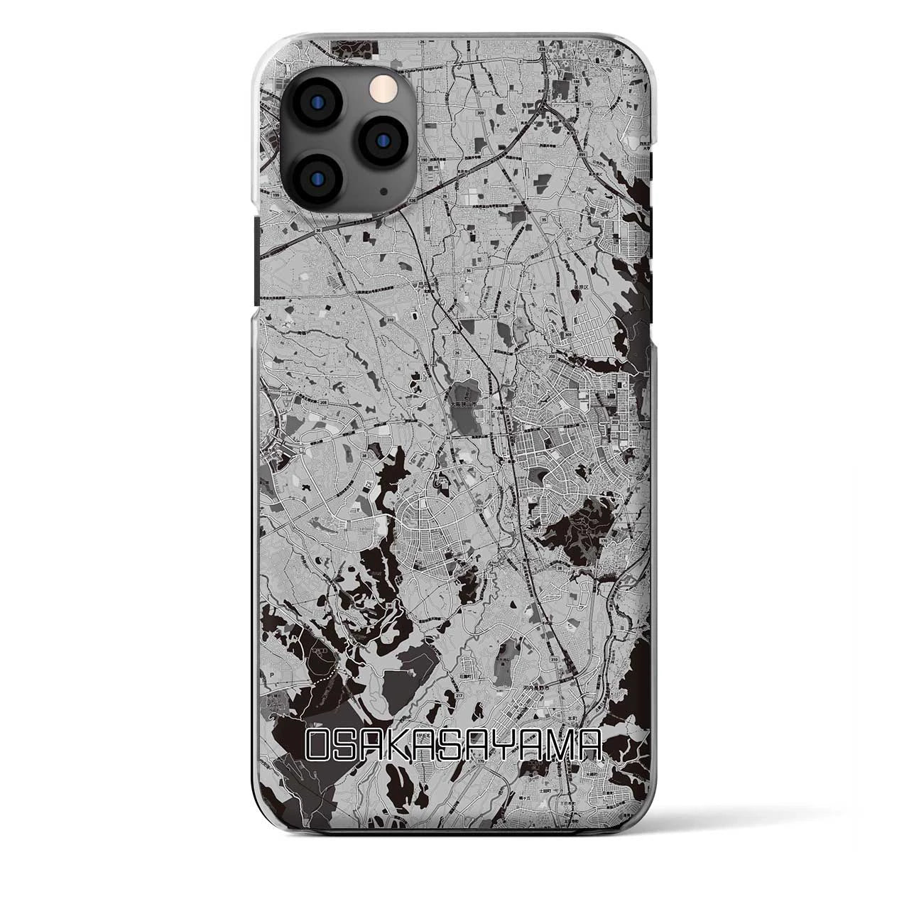 【大阪狭山(大阪府)】地図柄iPhoneケース(クリアタイプ)