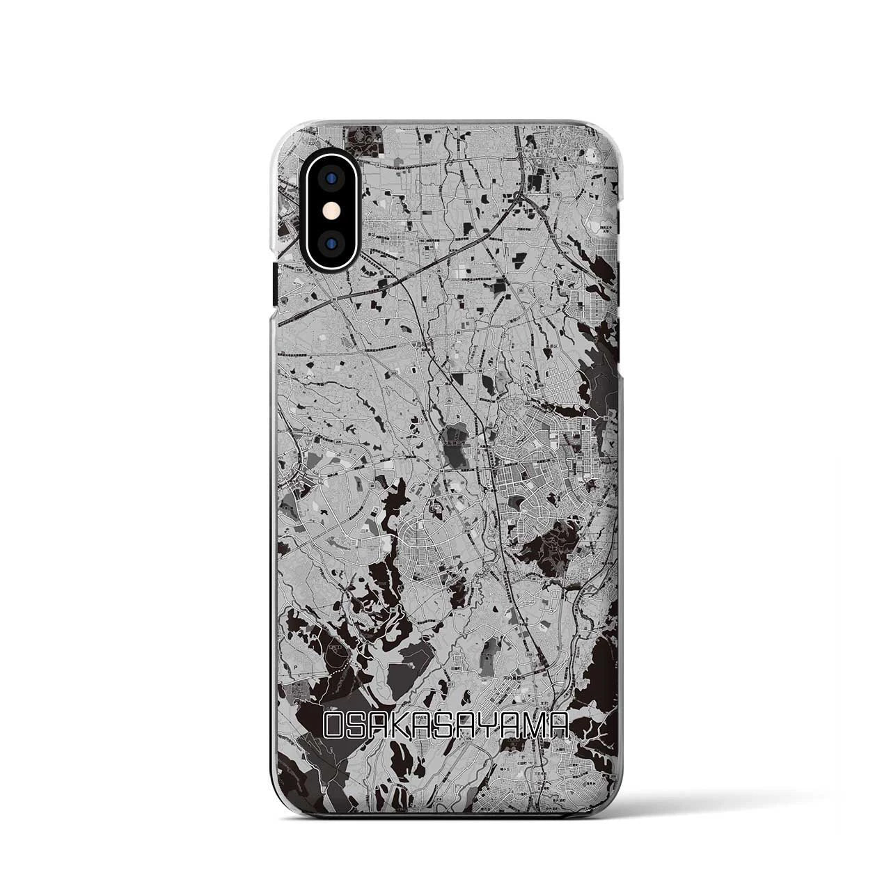 【大阪狭山(大阪府)】地図柄iPhoneケース(クリアタイプ)