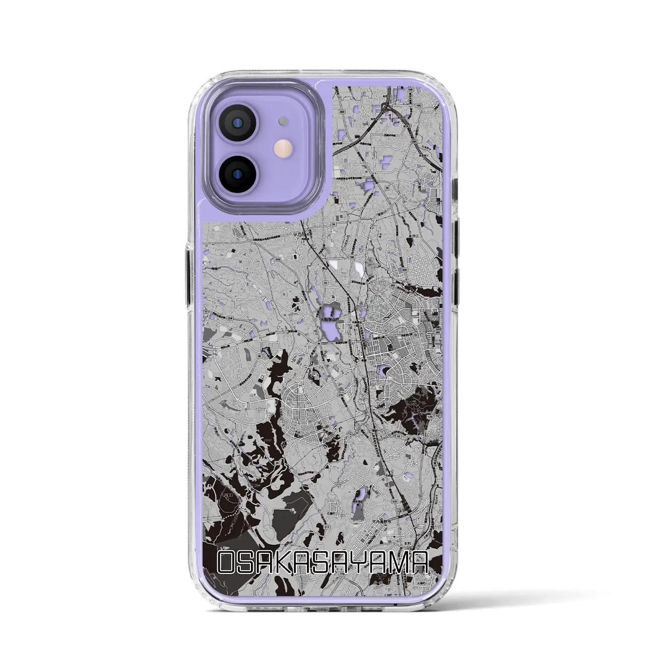 【大阪狭山(大阪府)】地図柄iPhoneケース(MagSafeタイプ)