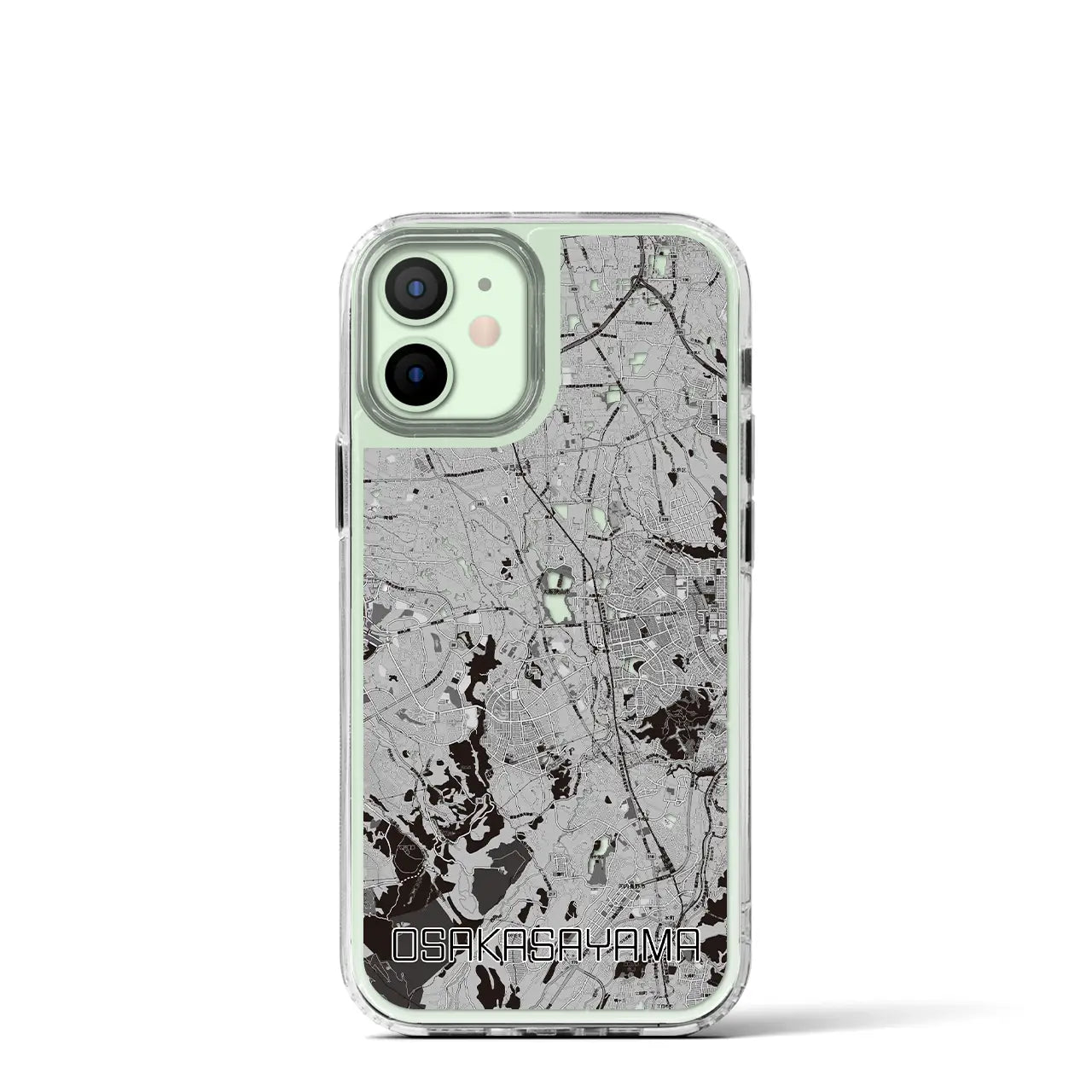 【大阪狭山(大阪府)】地図柄iPhoneケース(MagSafeタイプ)