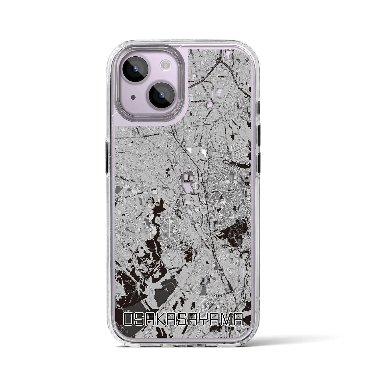【大阪狭山(大阪府)】地図柄iPhoneケース(MagSafeタイプ)
