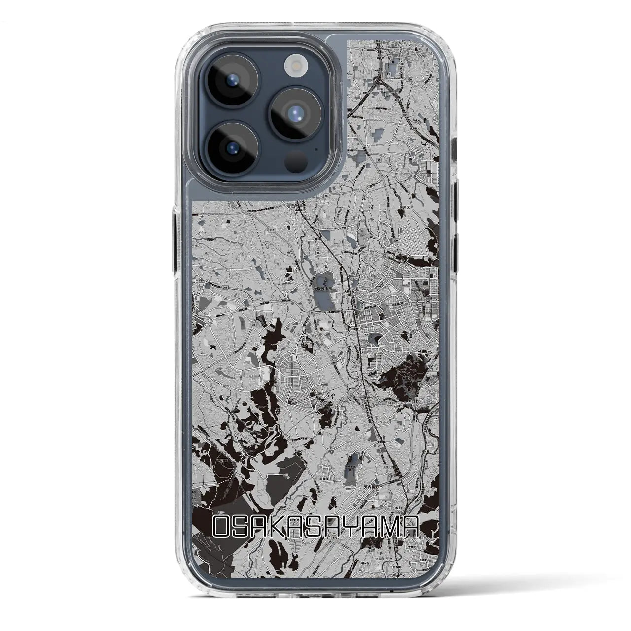 【大阪狭山(大阪府)】地図柄iPhoneケース(MagSafeタイプ)