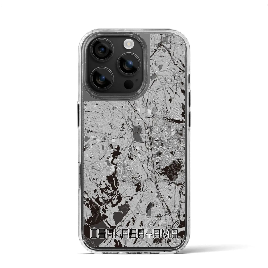 【大阪狭山(大阪府)】地図柄iPhoneケース(MagSafeタイプ)