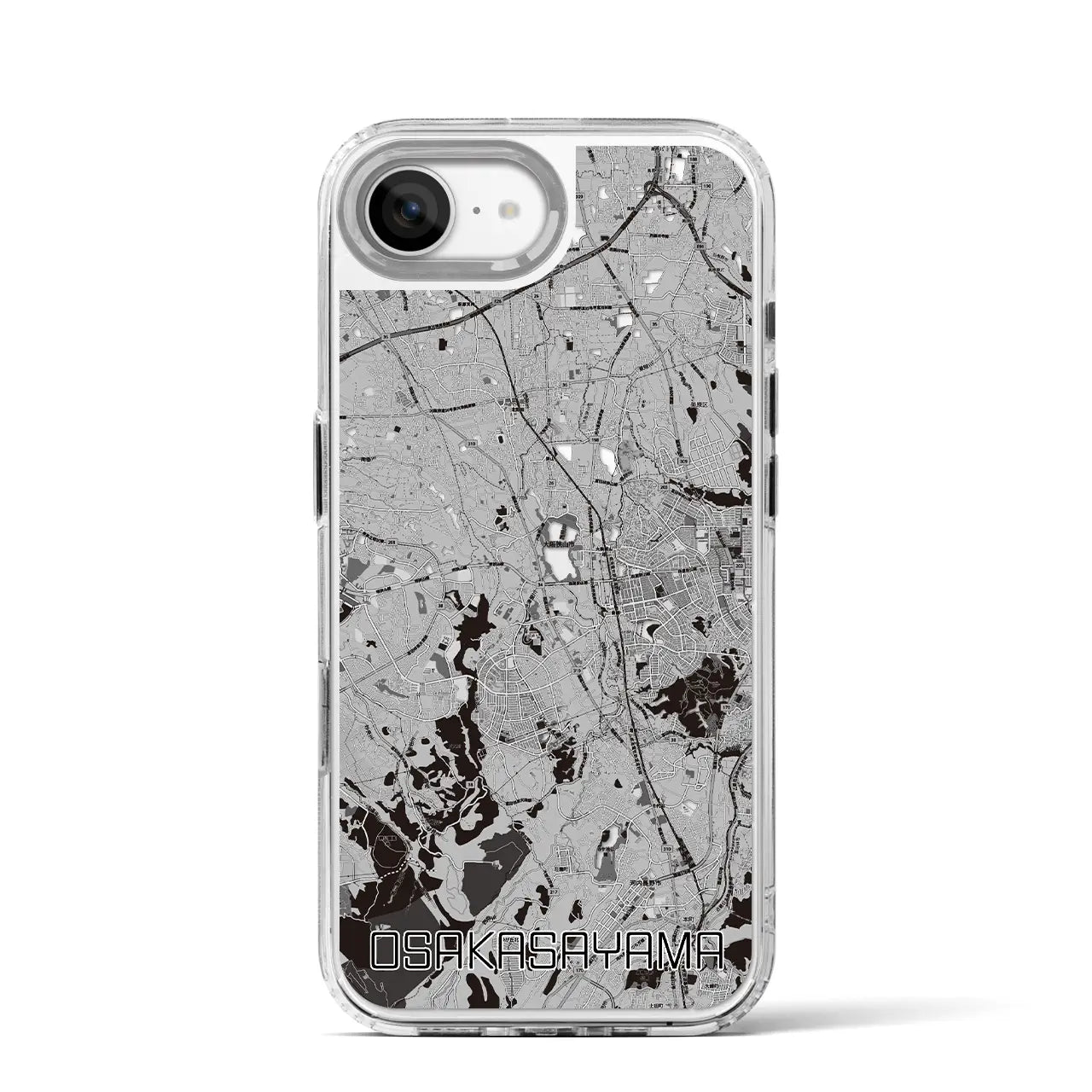 【大阪狭山(大阪府)】地図柄iPhoneケース(MagSafeタイプ)