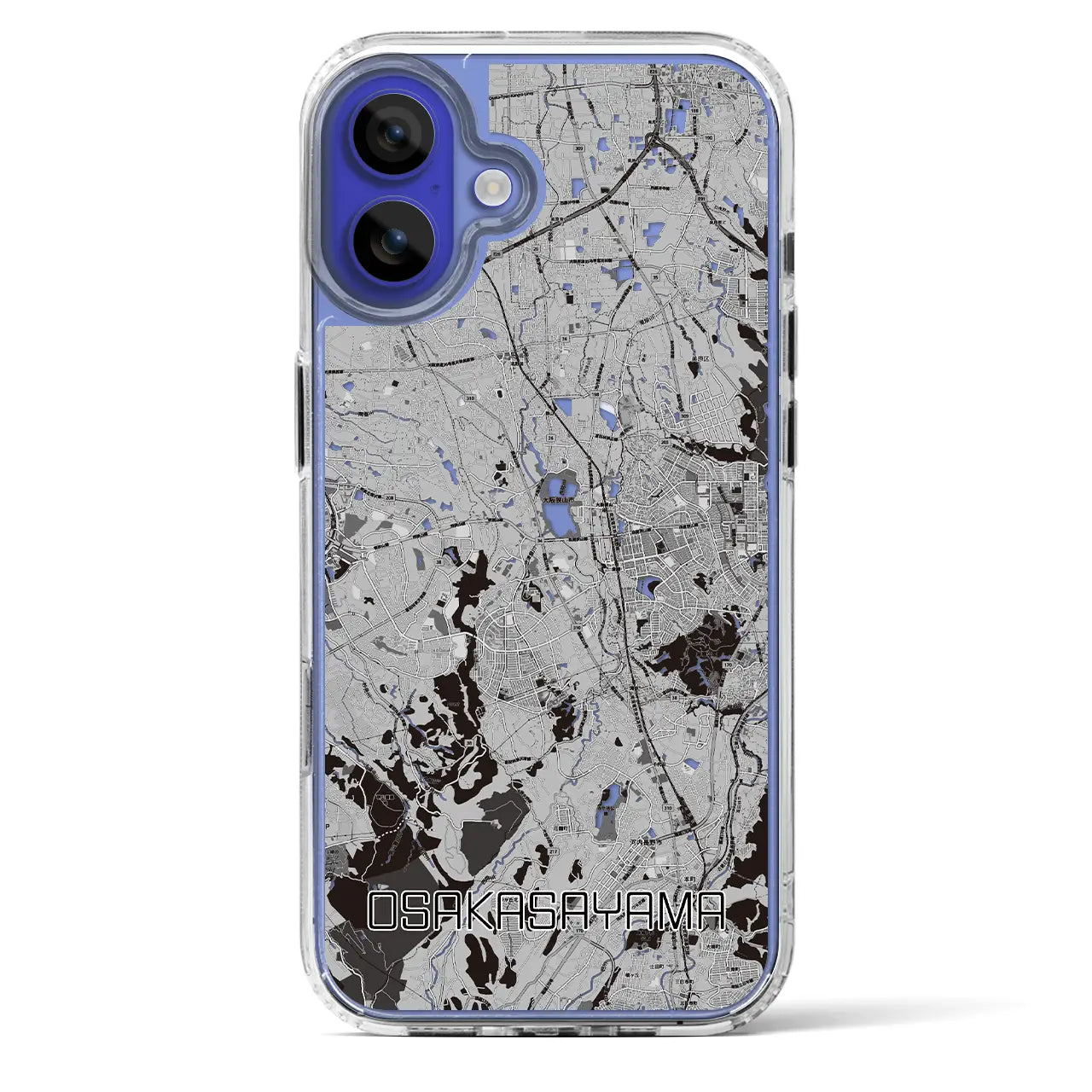 【大阪狭山(大阪府)】地図柄iPhoneケース(MagSafeタイプ)