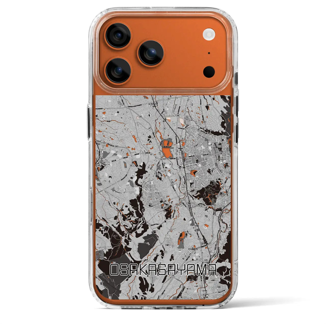 【大阪狭山(大阪府)】地図柄iPhoneケース(MagSafeタイプ)