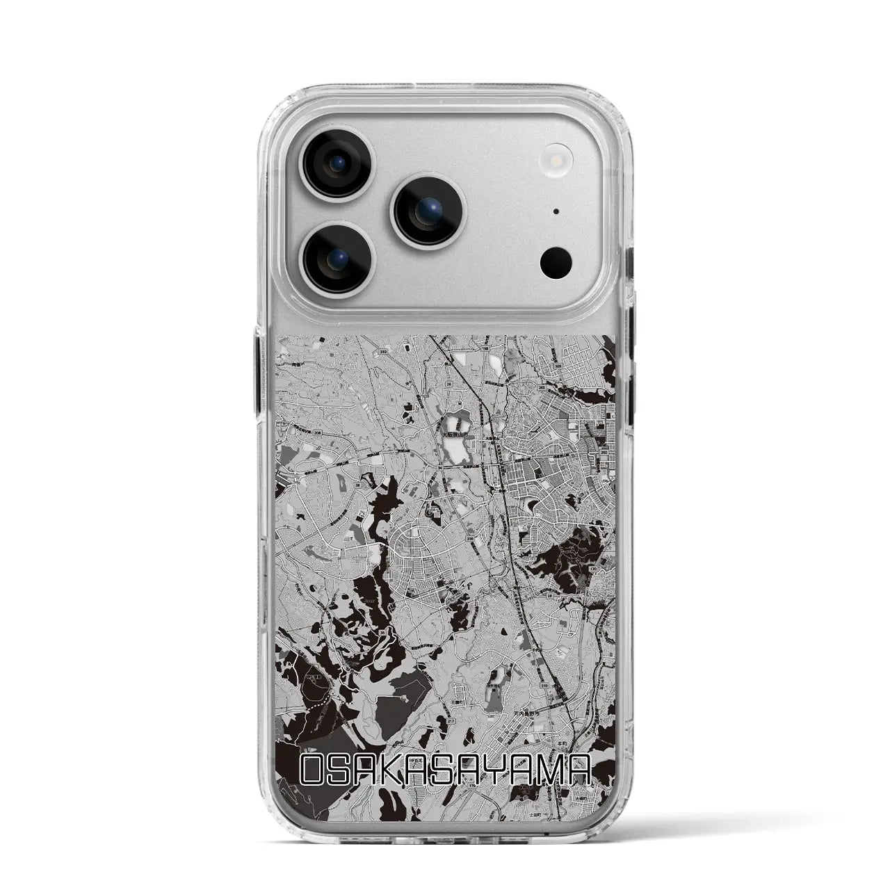 【大阪狭山(大阪府)】地図柄iPhoneケース(MagSafeタイプ)