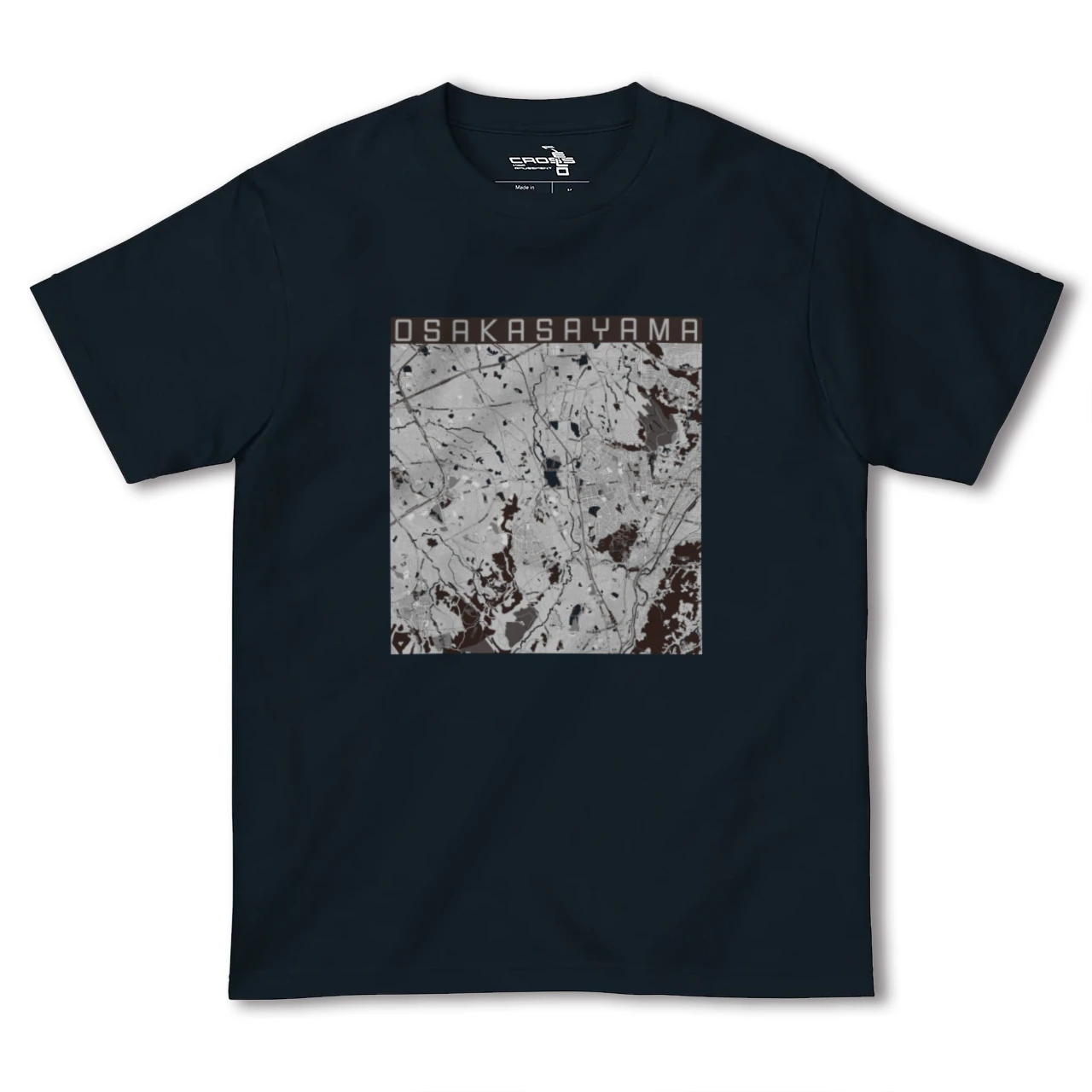 【大阪狭山(大阪府)】地図柄ヘビーウェイトTシャツ