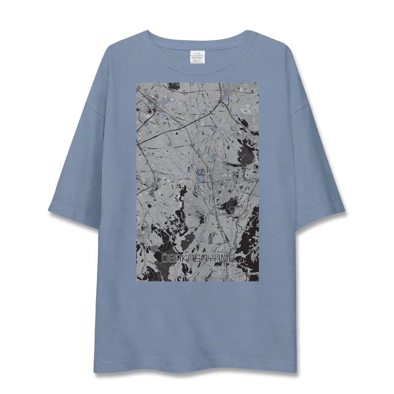 【大阪狭山(大阪府)】地図柄ビッグシルエットTシャツ