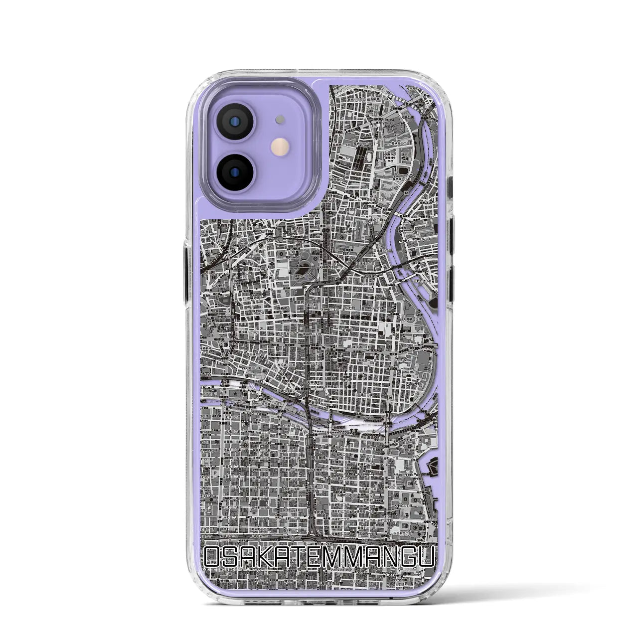 【大阪天満宮(大阪府)】地図柄iPhoneケース(MagSafeタイプ)