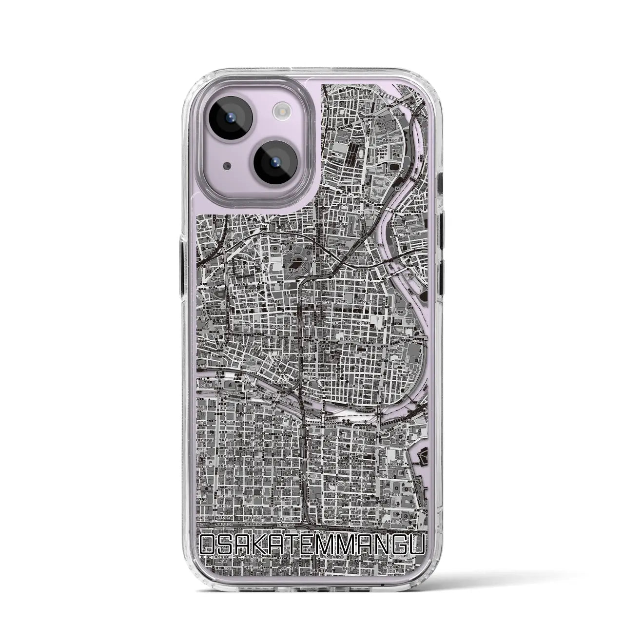 【大阪天満宮(大阪府)】地図柄iPhoneケース(MagSafeタイプ)