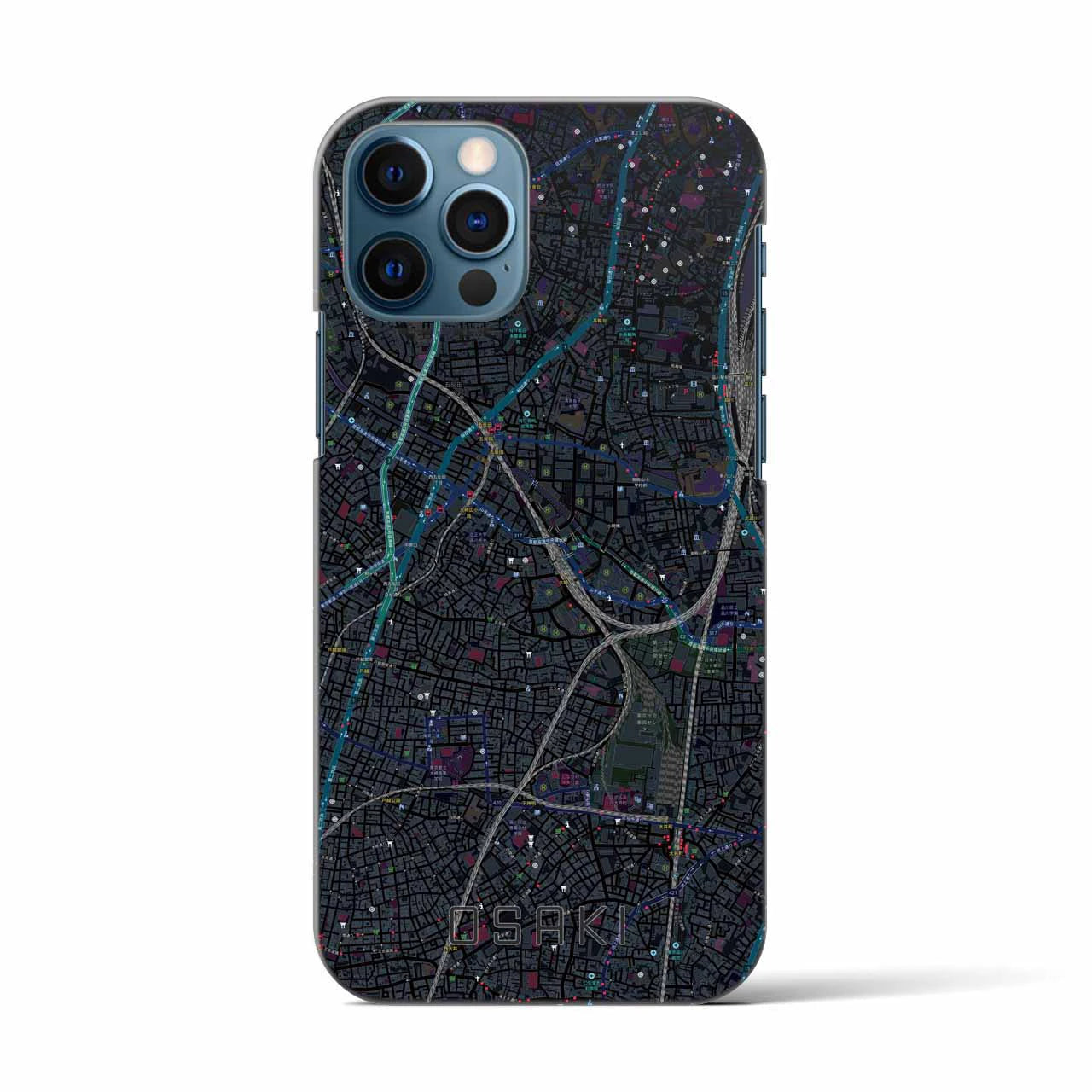 【大崎(東京都)】地図柄iPhoneケース(バックカバータイプ)