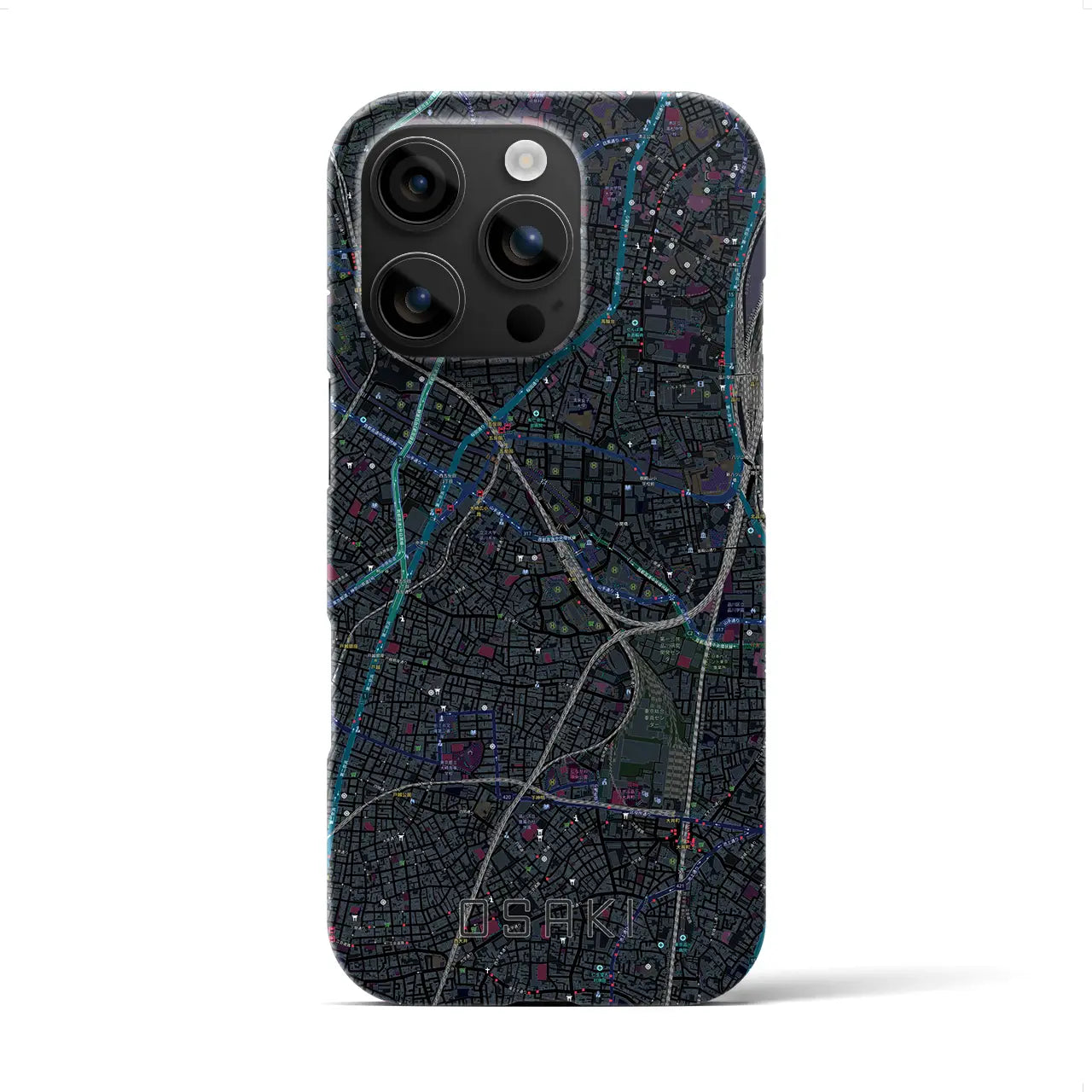 【大崎(東京都)】地図柄iPhoneケース(バックカバータイプ)