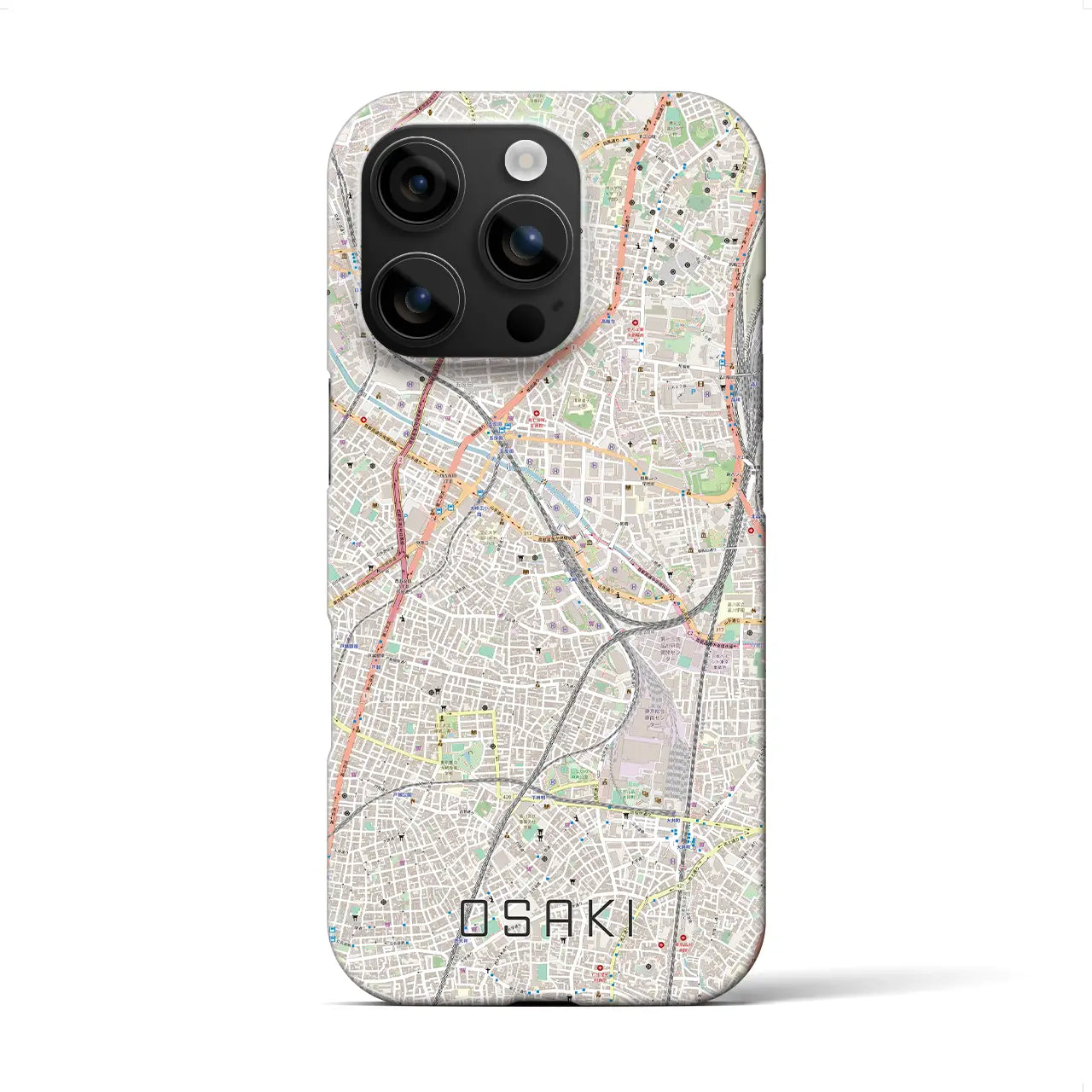 【大崎(東京都)】地図柄iPhoneケース(バックカバータイプ)