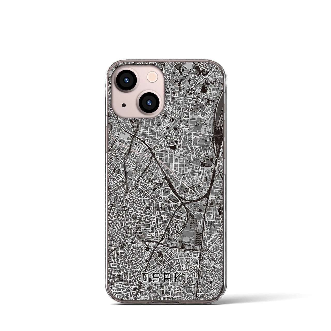 【大崎(東京都)】地図柄iPhoneケース(クリアタイプ)