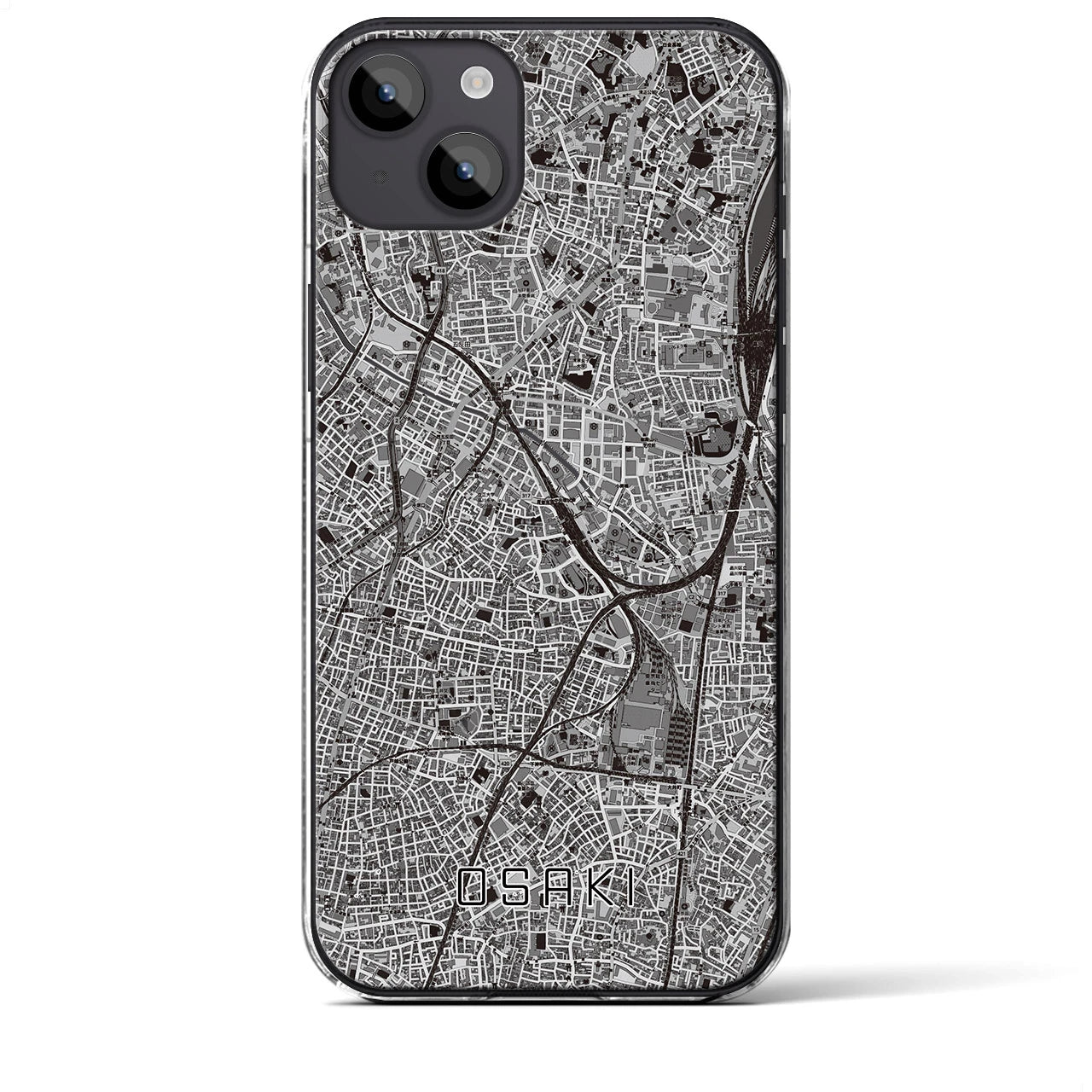 【大崎(東京都)】地図柄iPhoneケース(クリアタイプ)