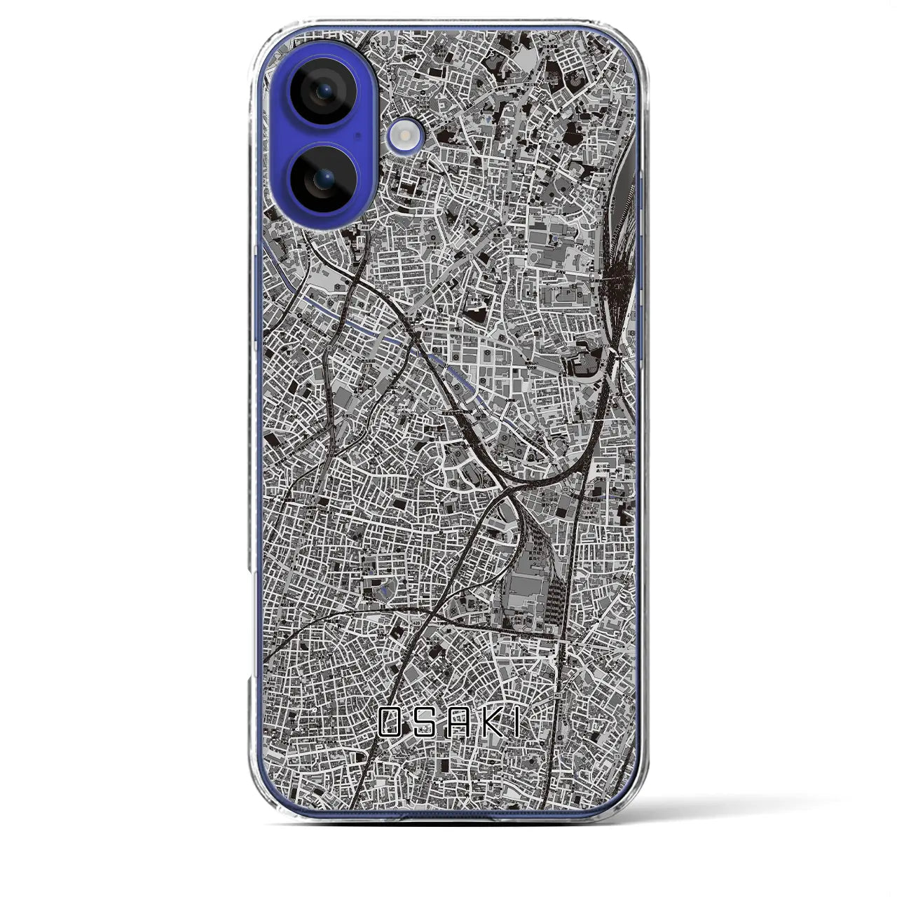 【大崎(東京都)】地図柄iPhoneケース(クリアタイプ)