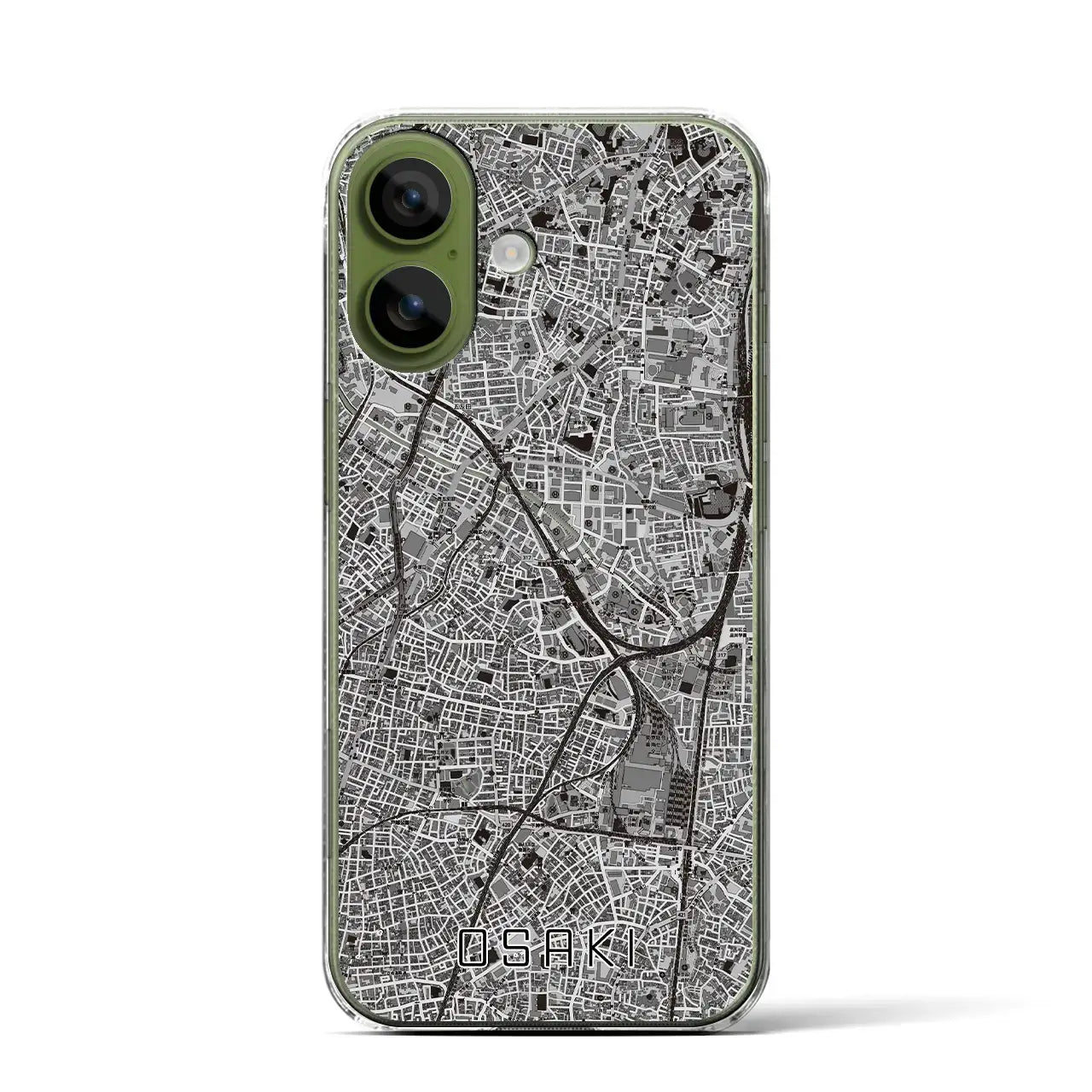 【大崎(東京都)】地図柄iPhoneケース(クリアタイプ)