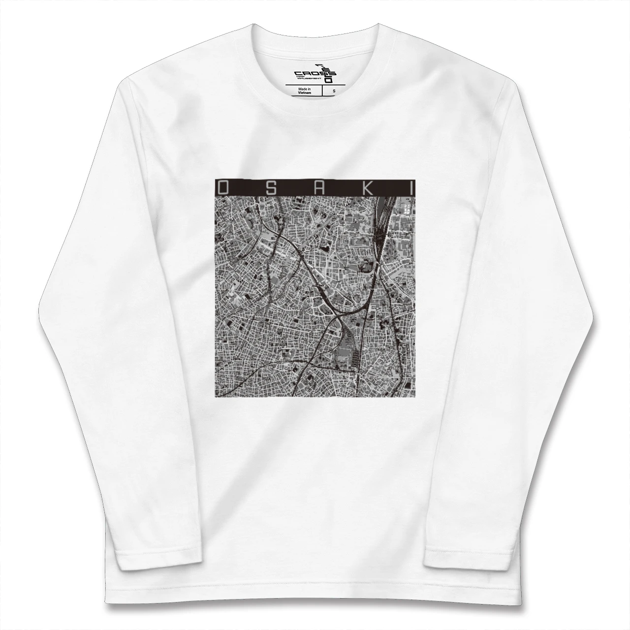 【大崎(東京都)】地図柄ロングスリーブTシャツ