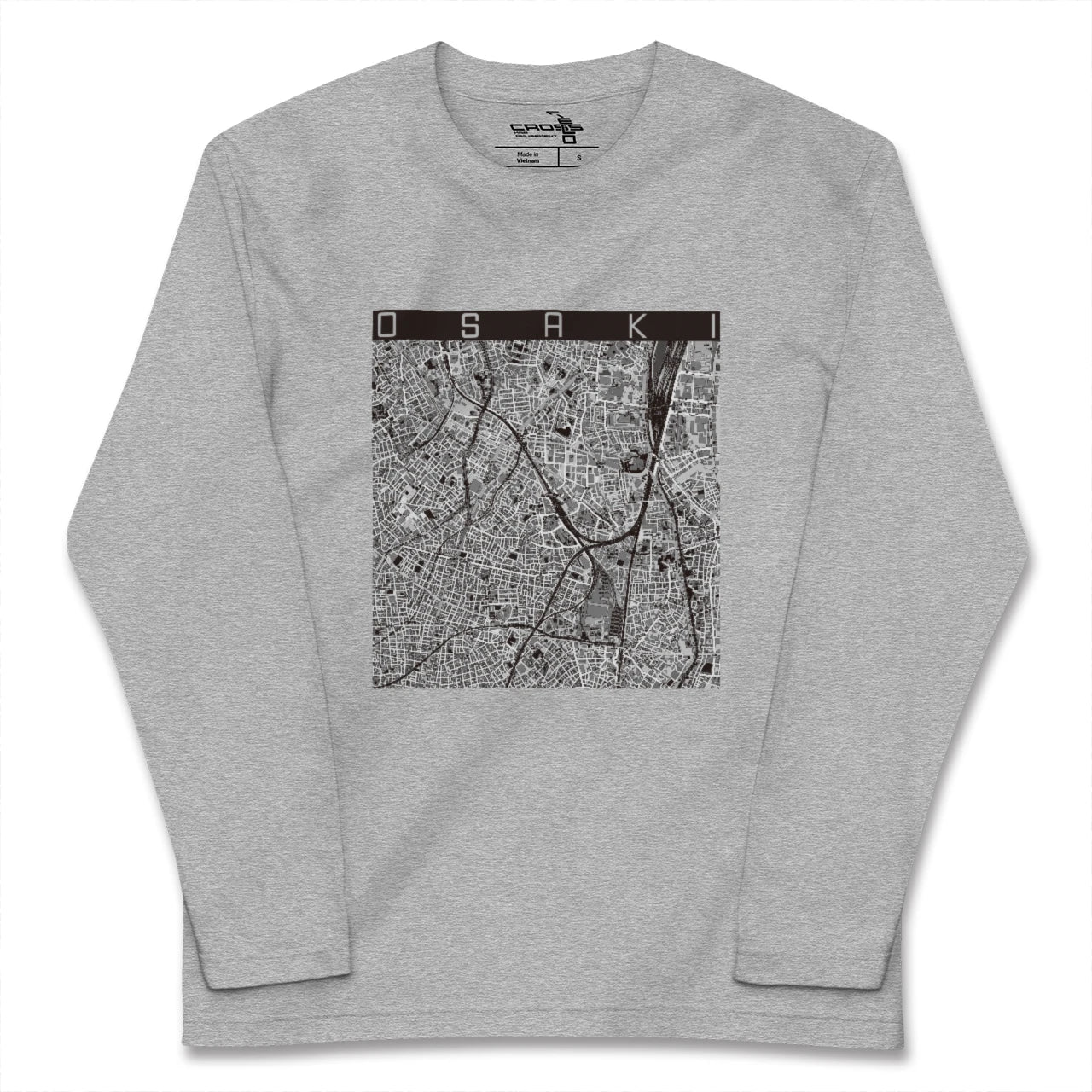 【大崎(東京都)】地図柄ロングスリーブTシャツ