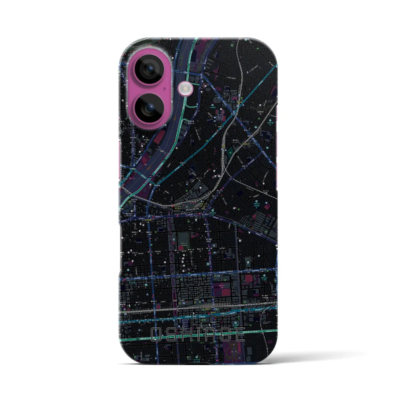 【押上(東京都)】地図柄iPhoneケース(バックカバータイプ)