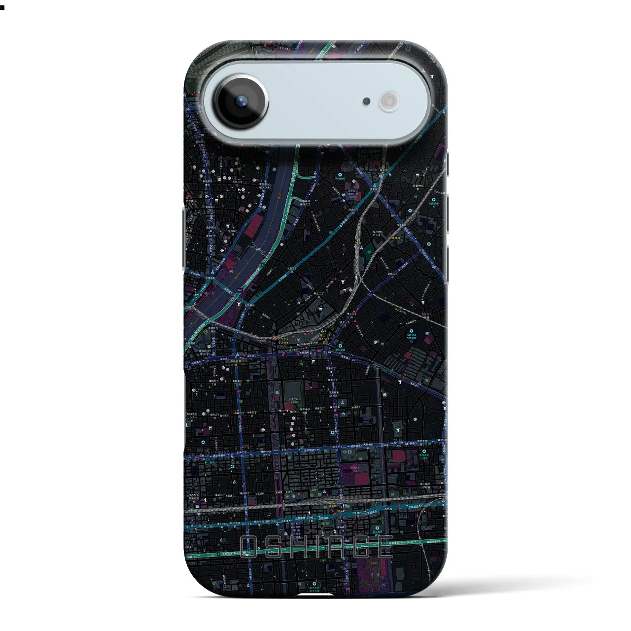 【押上(東京都)】地図柄iPhoneケース(バックカバータイプ)