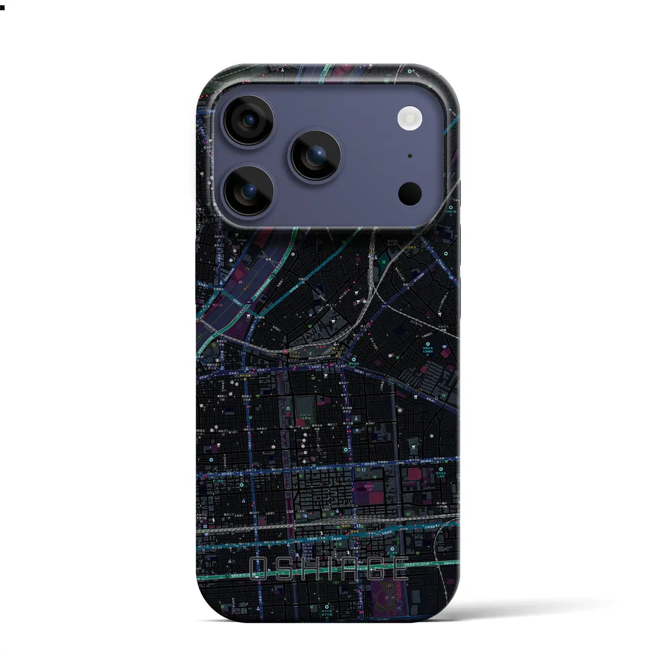 【押上(東京都)】地図柄iPhoneケース(バックカバータイプ)