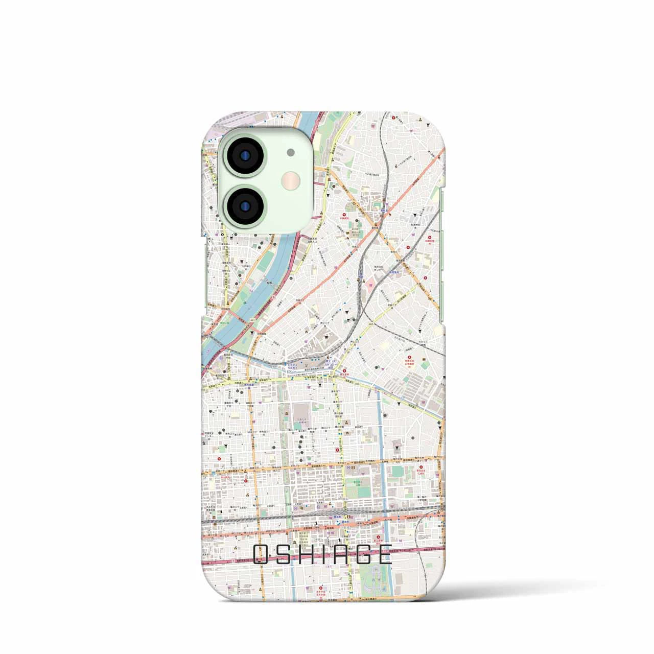 【押上(東京都)】地図柄iPhoneケース(バックカバータイプ)
