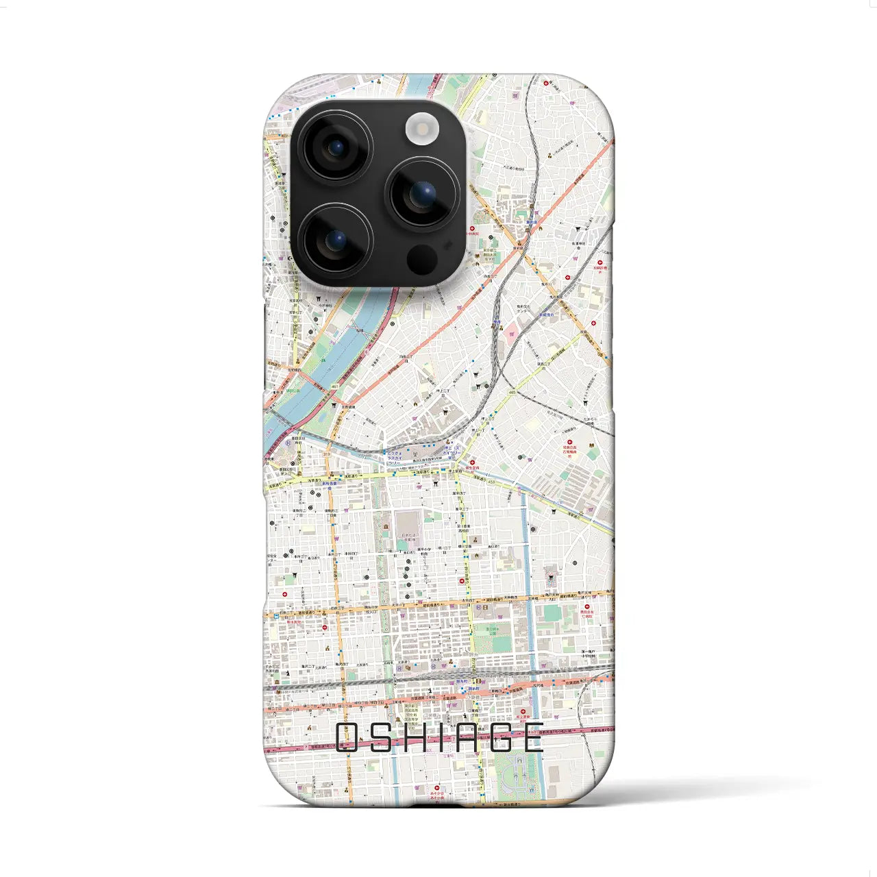 【押上(東京都)】地図柄iPhoneケース(バックカバータイプ)