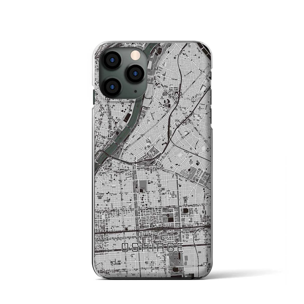 【押上(東京都)】地図柄iPhoneケース(クリアタイプ)