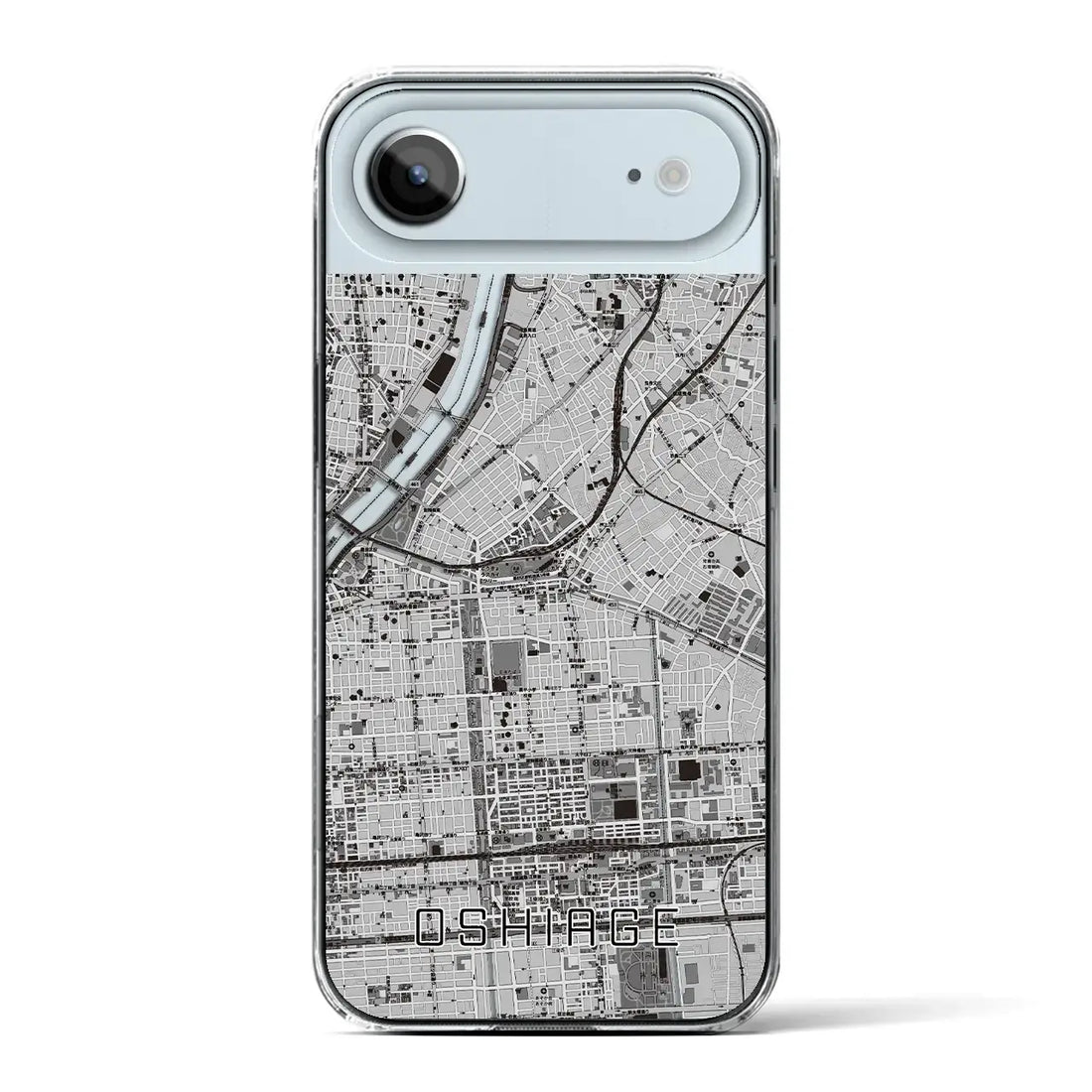 【押上(東京都)】地図柄iPhoneケース(クリアタイプ)