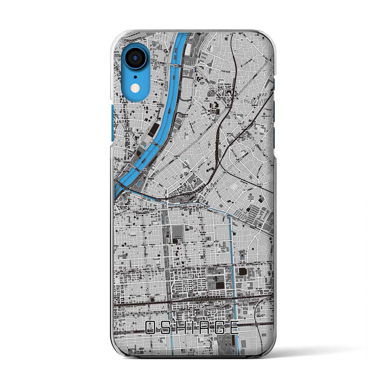 【押上(東京都)】地図柄iPhoneケース(クリアタイプ)