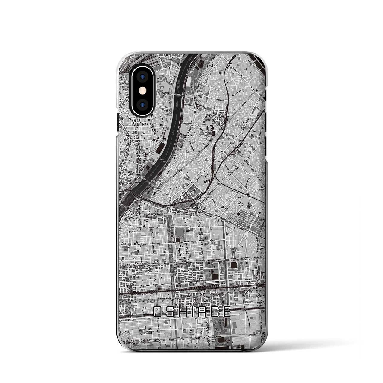【押上(東京都)】地図柄iPhoneケース(クリアタイプ)