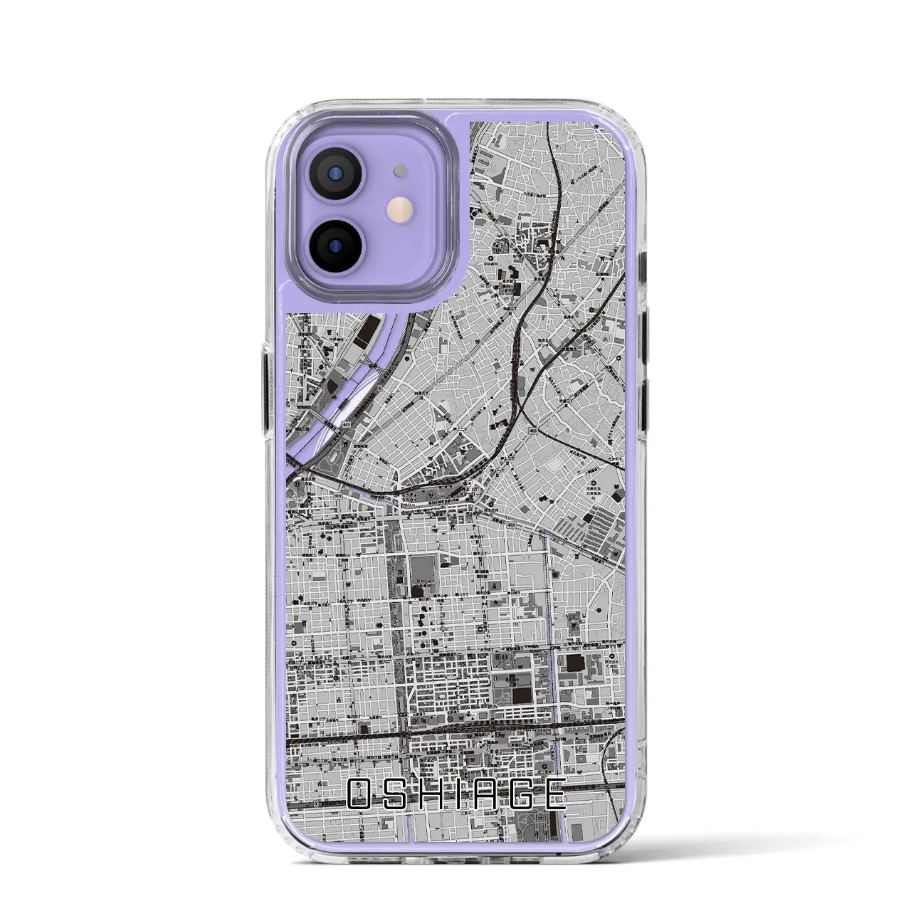 【押上(東京都)】地図柄iPhoneケース(MagSafeタイプ)
