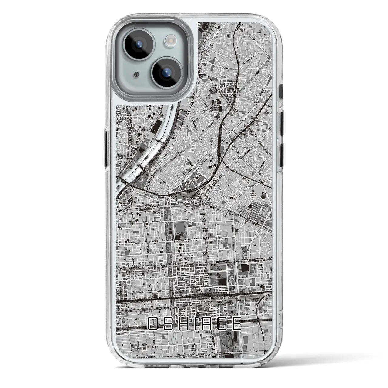 【押上(東京都)】地図柄iPhoneケース(MagSafeタイプ)