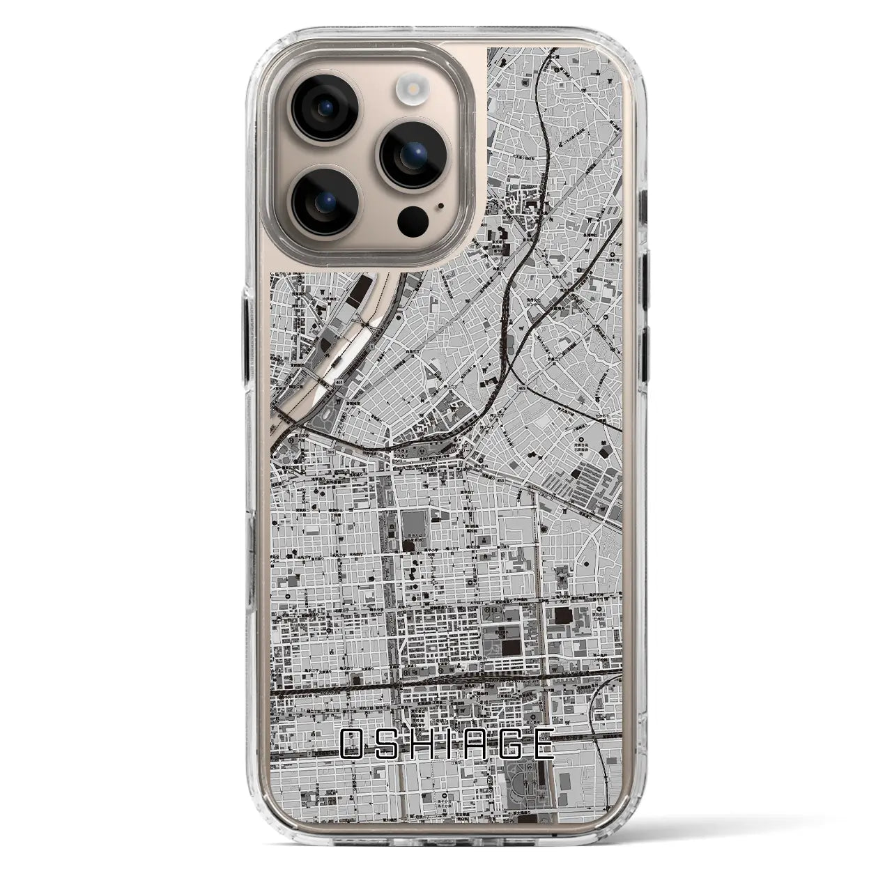 【押上(東京都)】地図柄iPhoneケース(MagSafeタイプ)