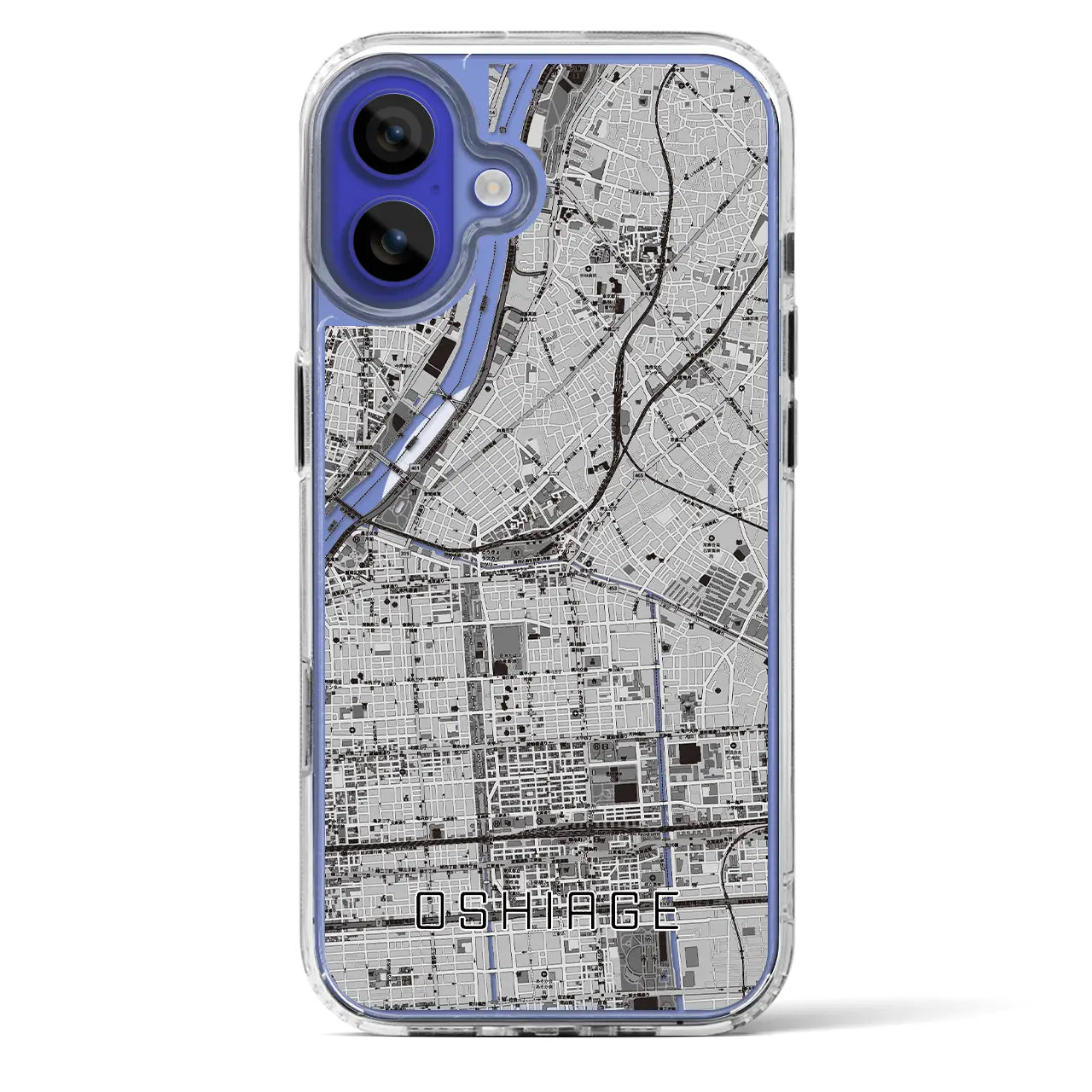 【押上(東京都)】地図柄iPhoneケース(MagSafeタイプ)