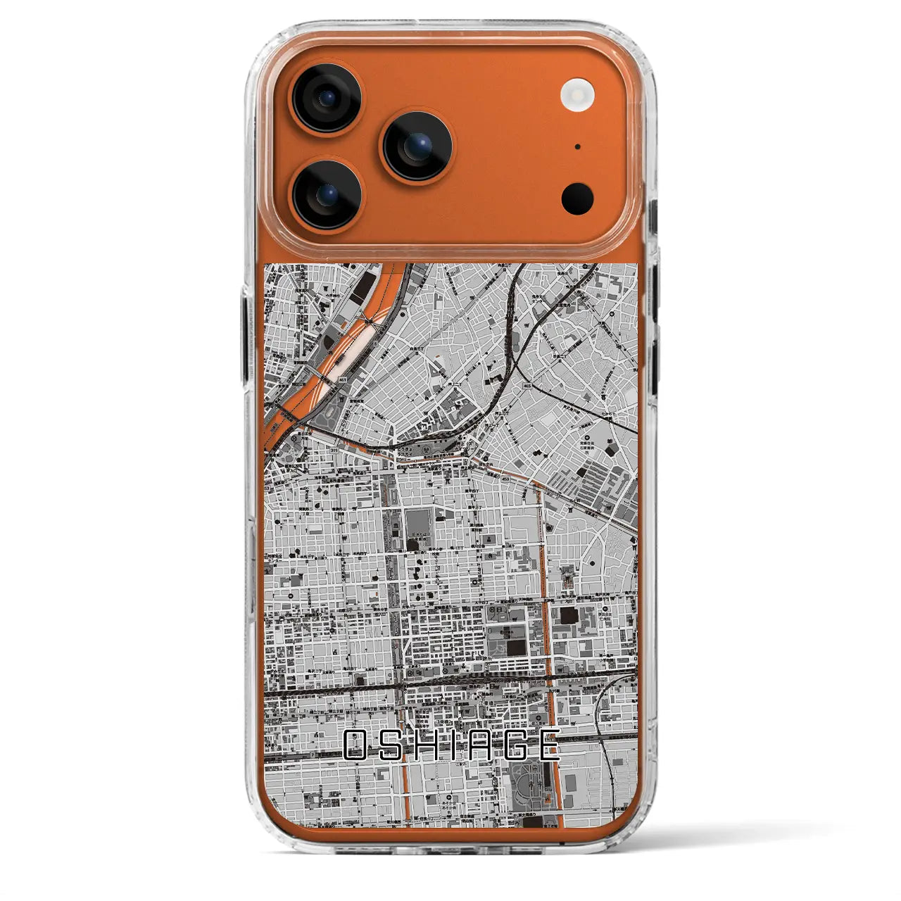 【押上(東京都)】地図柄iPhoneケース(MagSafeタイプ)