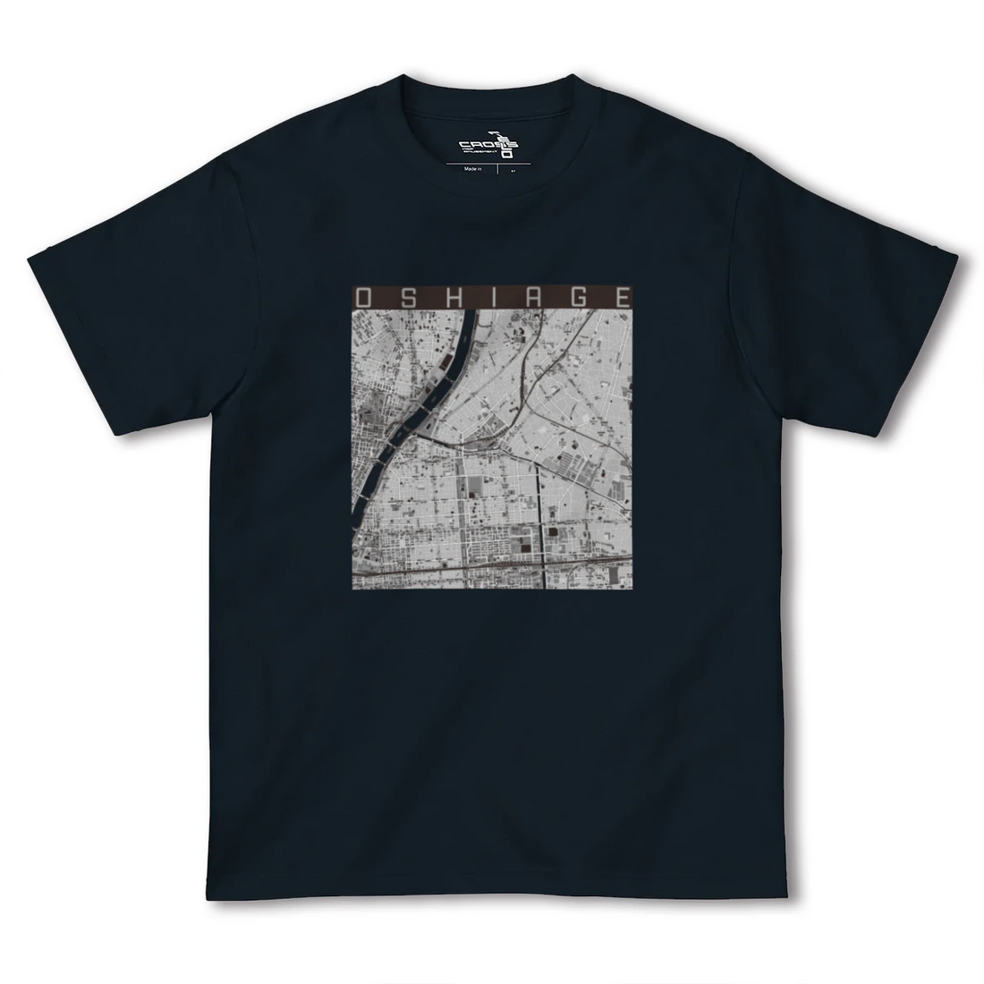 【押上(東京都)】地図柄ヘビーウェイトTシャツ