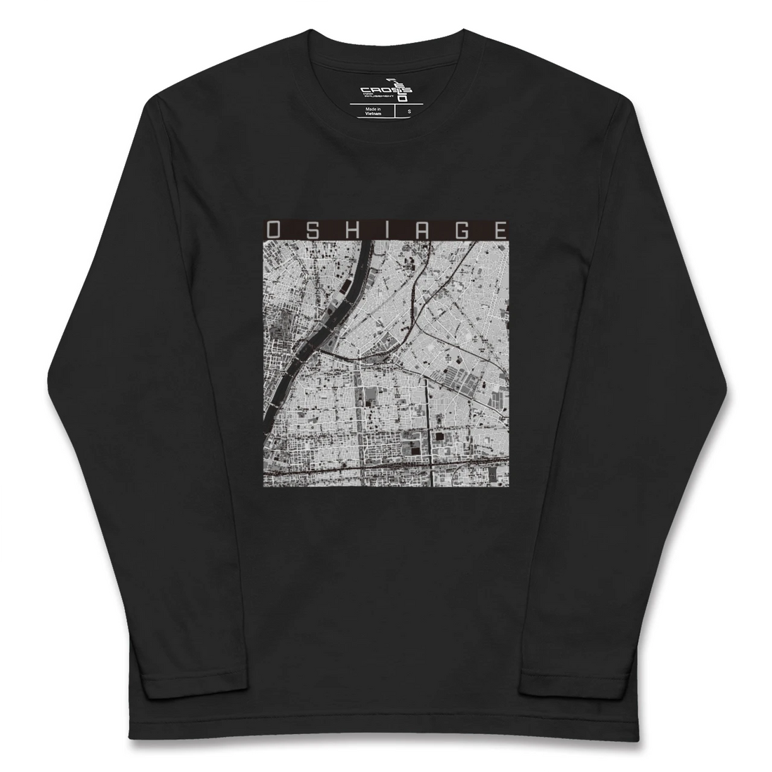 【押上(東京都)】地図柄ロングスリーブTシャツ