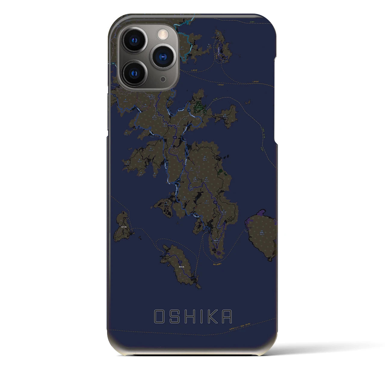 【牡鹿(宮城県)】地図柄iPhoneケース(バックカバータイプ)