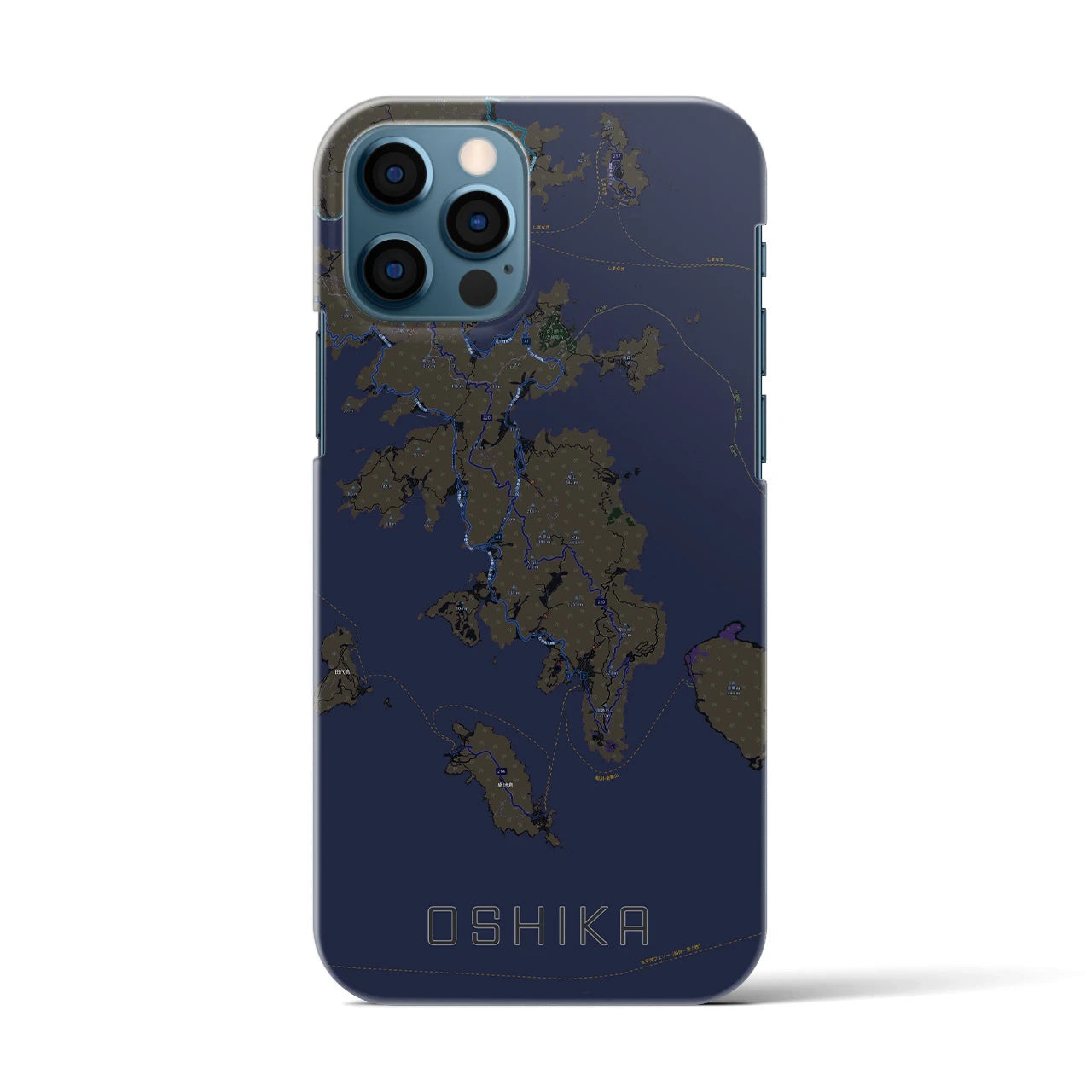 【牡鹿(宮城県)】地図柄iPhoneケース(バックカバータイプ)