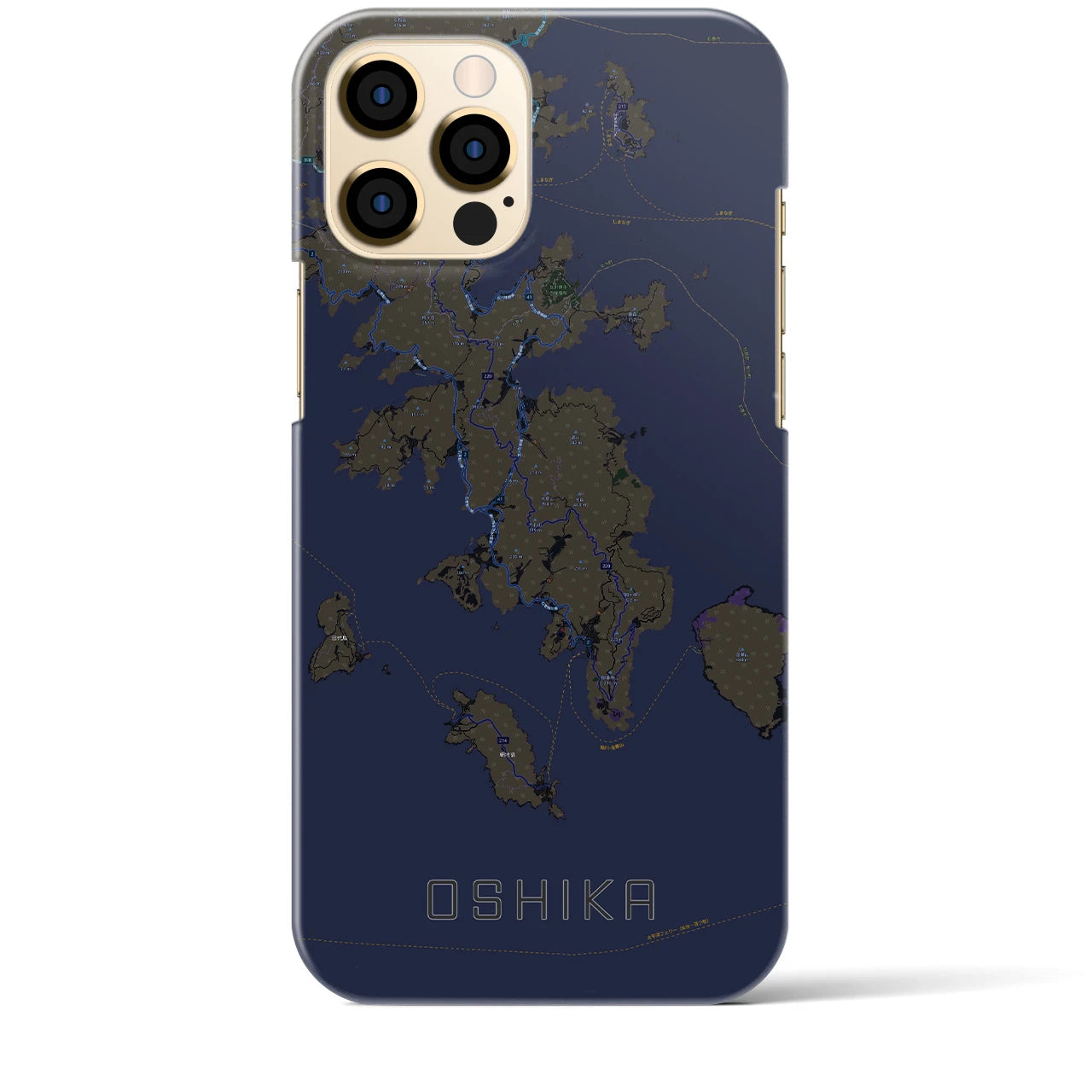 【牡鹿(宮城県)】地図柄iPhoneケース(バックカバータイプ)