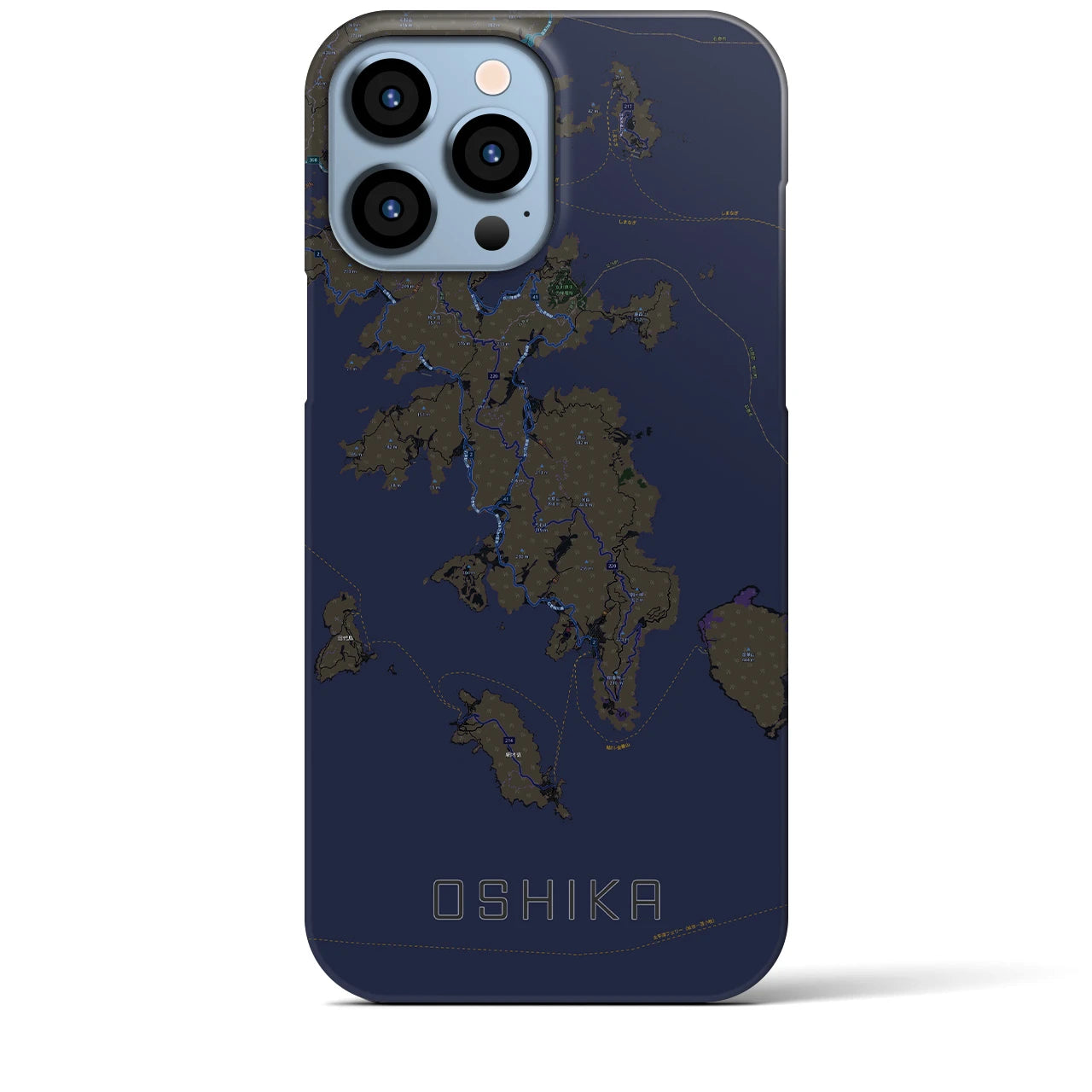 【牡鹿(宮城県)】地図柄iPhoneケース(バックカバータイプ)