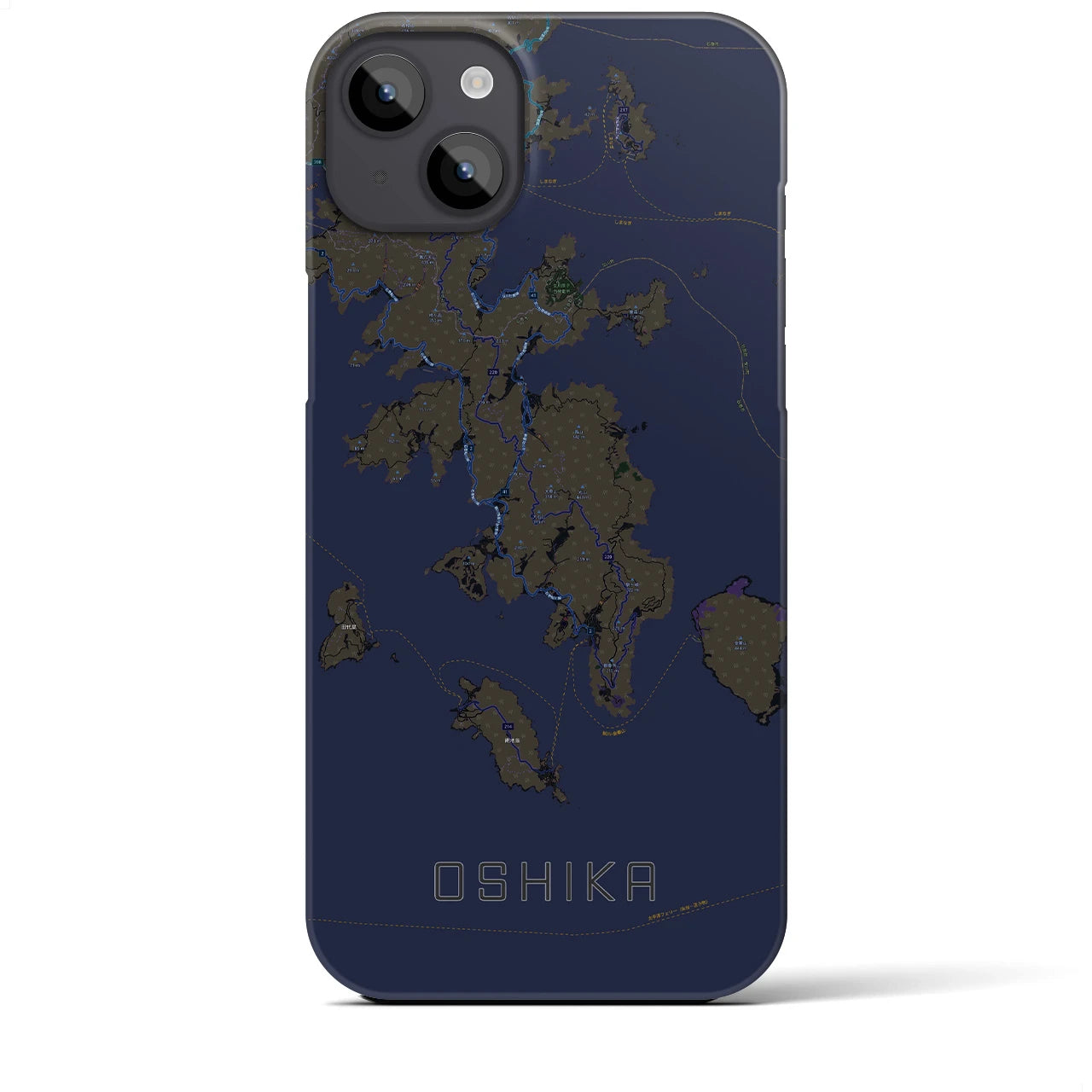 【牡鹿(宮城県)】地図柄iPhoneケース(バックカバータイプ)