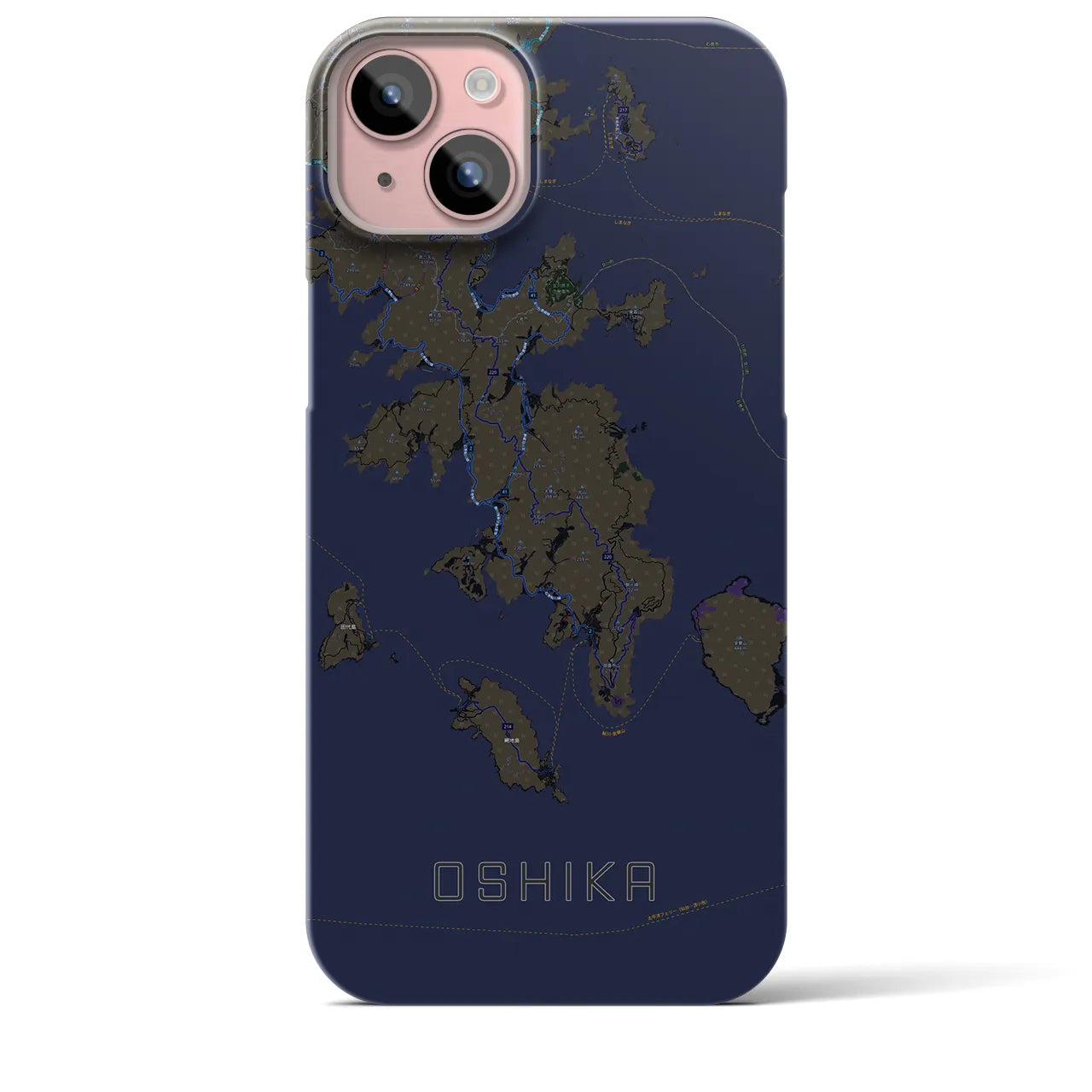 【牡鹿(宮城県)】地図柄iPhoneケース(バックカバータイプ)